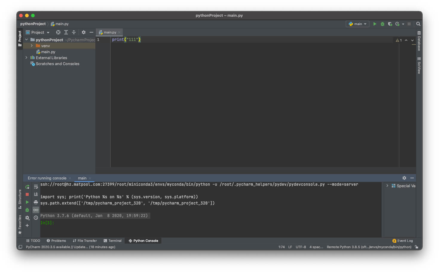 pydevmgr python development manager Images High... PyCharm 使用平台机器教程 - 西电杭研AI支持中心 - 西电杭研AI支持中心